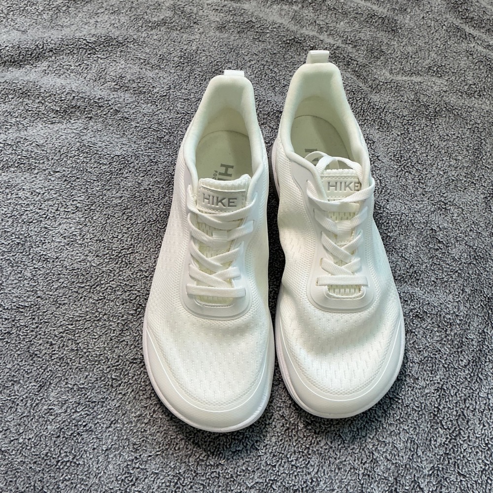 Hike Footwear Barefoot Sneakers White Mesh Minimalist Wide Toe Box Womens 7